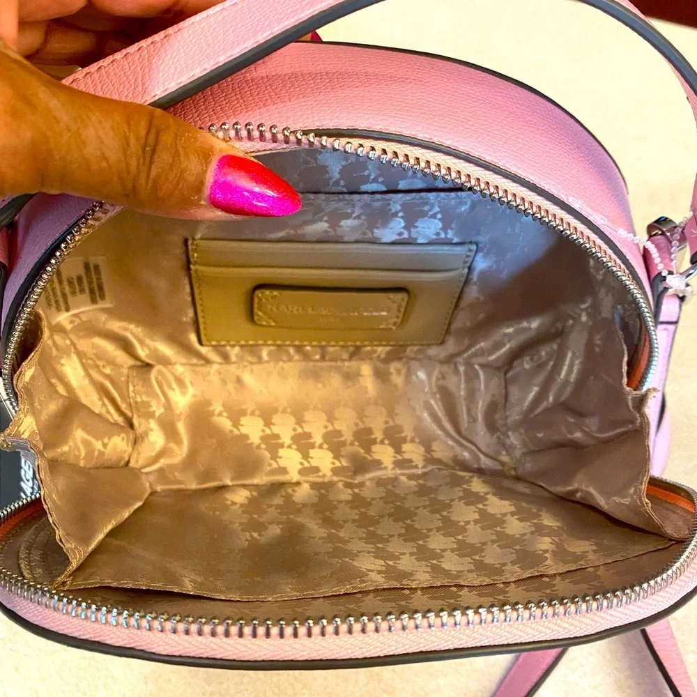 KARL LAGERFELD Paris Maybelle Top Handle Bag: Powder Blush, NWT